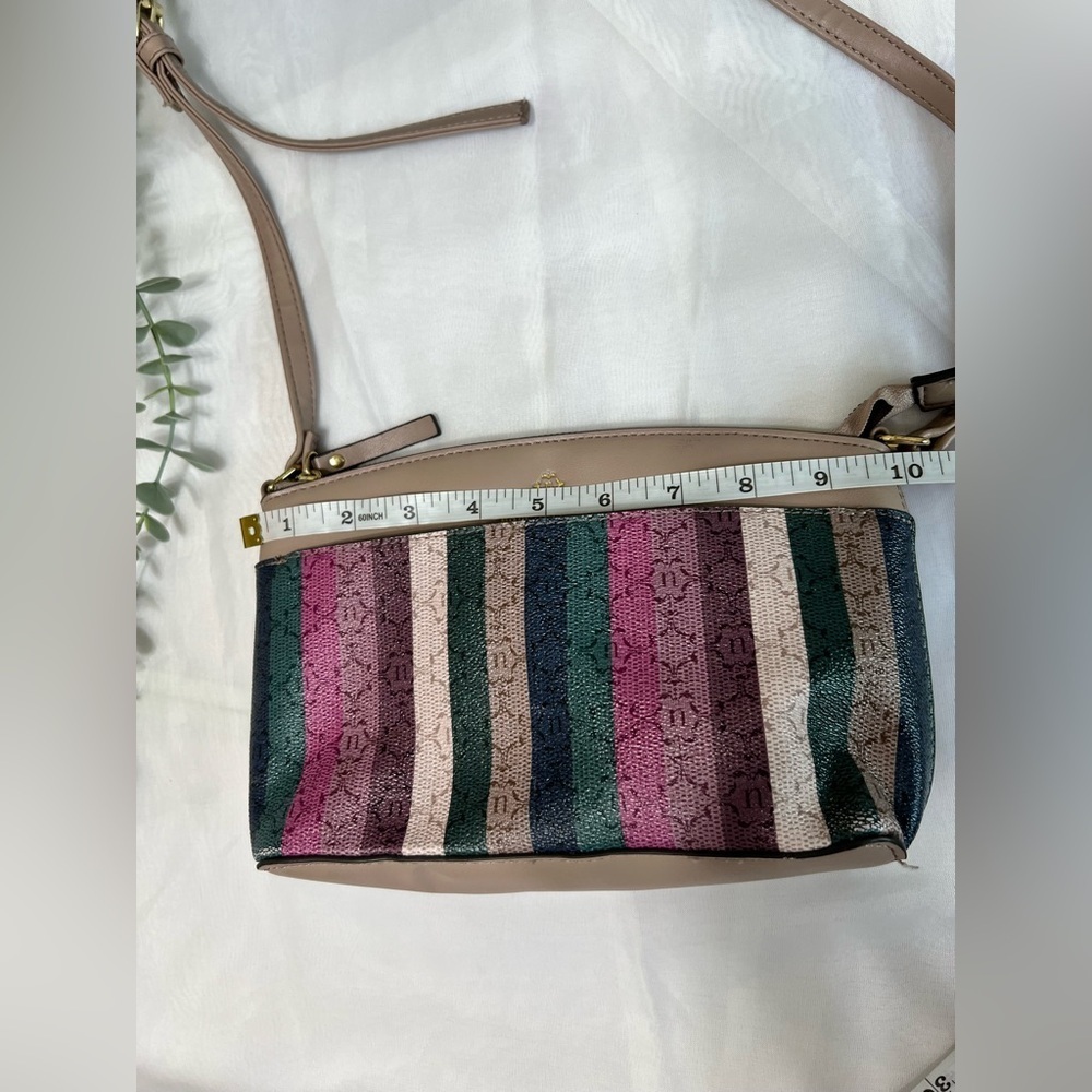 Nanette Lepore Risley Dome Women's Multicolor Faux Leather Crossbody Purse Small - Picture 11 of 14